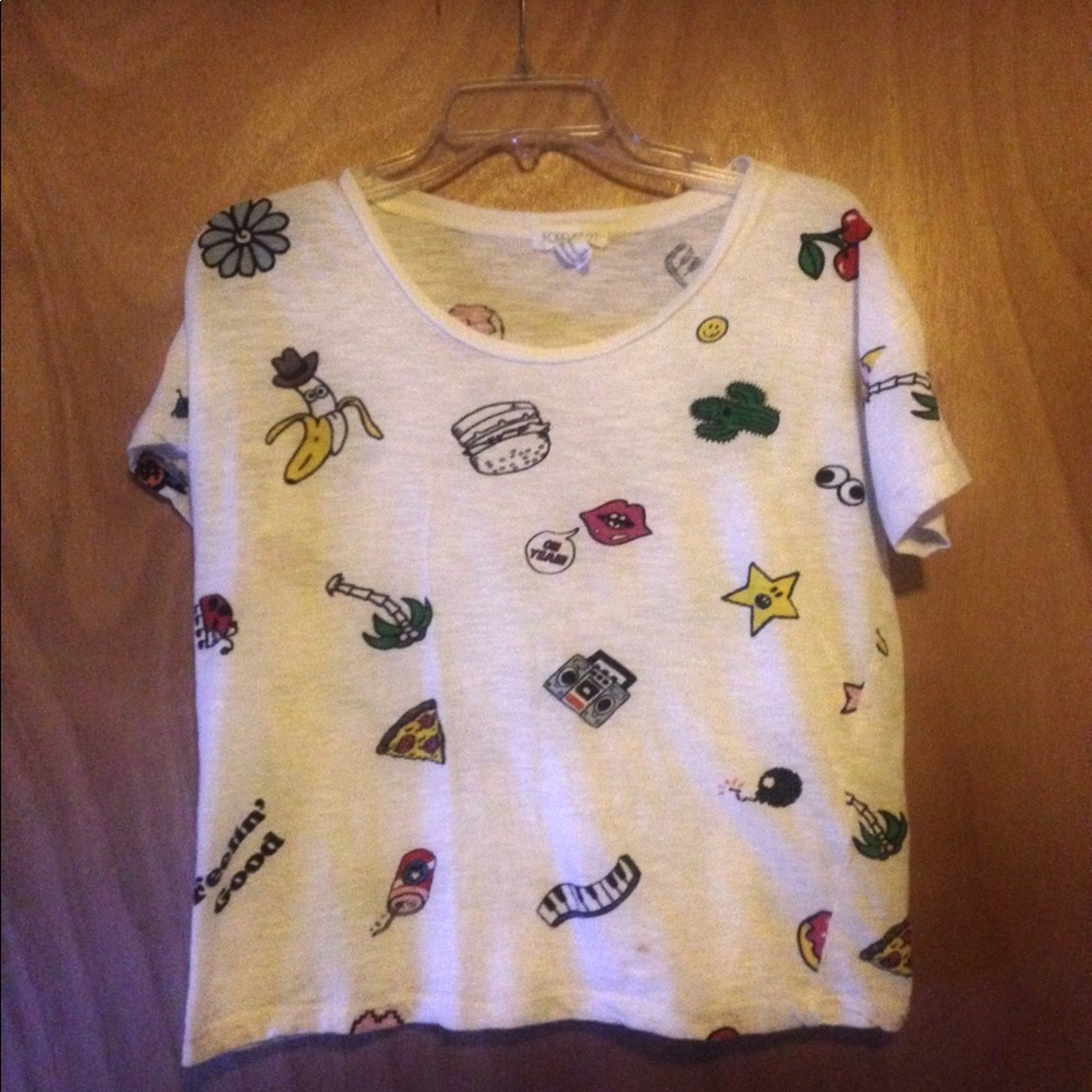 Fashion Graphic T-shirt Crop Size S